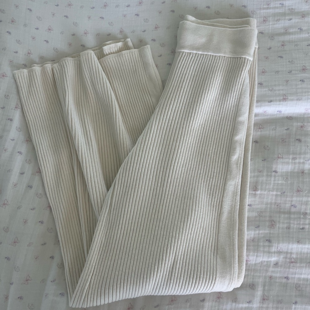 aerie toasted coconut gotta jet high waisted skater pants